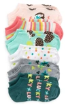 Tucker + Tate Kids' Assorted 6-pack Low Cut Socks In Lucky Clover Pack