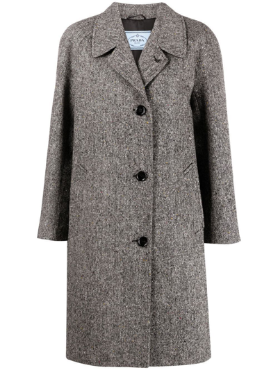 Prada Women's  Grey Wool Coat