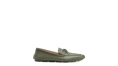 Stuart Weitzman Newport Driving Loafer The Sw Outlet In Hunter Green