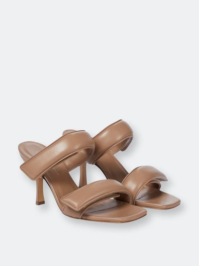 Gia Borghini X Pernille Teisbaek Two Strap Sandal In Nude Brown