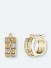 Bonheur Jewelry Astor Chubby Huggie Hoop Earrings In 18k Gold Plated