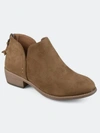 Journee Collection Women's Wide Width Livvy Bootie In Taupe