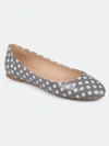 Journee Collection Women's Comfort Kavn Flat In Dot