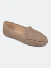 Journee Collection Collection Women's Comfort Wide Width Halsey Loafer In Beige