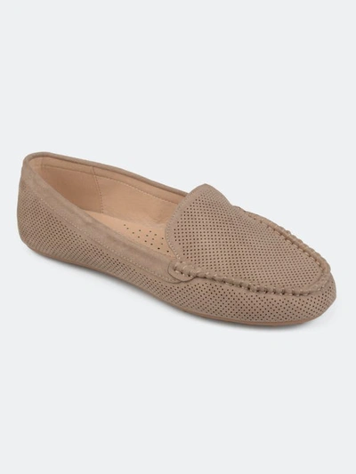Journee Collection Collection Women's Comfort Wide Width Halsey Loafer In Brown