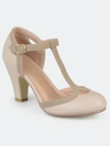 Journee Collection Women's Wide Width Olina Pump In Nude