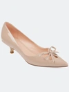 Journee Collection Women's Lutana Kitten Heel In Nude