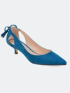 Journee Collection Women's Bindi Kitten Heel In Teal