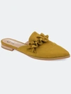 Journee Collection Women's Kessie Mules In Chartreuse
