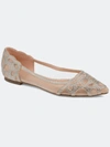Journee Collection Women's Batavia Flat In Nude