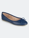 Journee Collection Women's Vika Flat In Navy