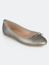 Journee Collection Women's Vika Flat In Pewter