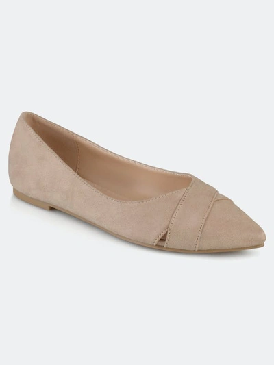 Journee Collection Journee Winslo Flat In Taupe