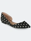 Journee Collection Women's Cortni Flat In Black Dot