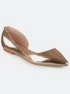 Journee Collection Collection Women's Wide Width Cortni Flat In Pink