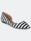 Journee Collection Cortni Womens Slip On D'orsay In Multi
