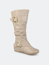 Journee Collection Collection Women's Wide Calf Paris Boot In White