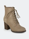 Journee Collection Women's Baylor Bootie In Taupe