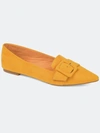 Journee Collection Women's Audrey Flat In Mustard