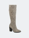 Journee Collection Women's Tru Comfort Foam Wide Calf Kyllie Boot In Animal