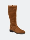 Journee Collection Women's Extra Wide Calf Meg Boot In Cognac