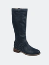 Journee Collection Women's Extra Wide Calf Meg Boot In Navy