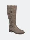 Journee Collection Women's Extra Wide Calf Carly Boot In Taupe