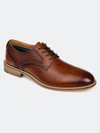 Thomas & Vine Clayton Wide Width Plain Toe Brogue Derby In Brown