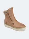 Journee Collection Women's Tru Comfort Foam Jezzy Wedge Bootie In Tan