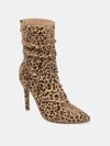 Journee Collection Collection Women's Wide Width Markie Bootie In Leopard