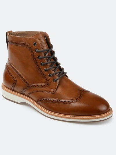Thomas & Vine Men's Enzzo Wingtip Boot Men's Shoes In Brown