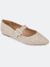 Journee Collection Women's Karissa Flat In Beige