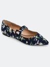 Journee Collection Women's Karissa Flat In Navy