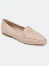 Journee Collection Collection Women's Tullie Loafer Wide Width Flat In Beige