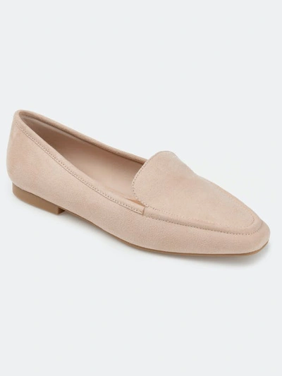 Journee Collection Collection Women's Tullie Loafer Wide Width Flat In Beige