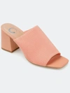 Journee Collection Women's Lorenna Mule In Coral