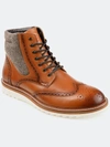 Thomas & Vine Thomas And Vine  Rockland Wingtip Ankle Boot In Cognac