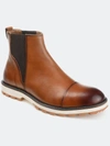 Thomas & Vine Thomas And Vine  Jaylon Cap Toe Chelsea Boot In Cognac