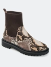 Journee Collection Women's Tru Comfort Foam Sabriel Bootie In Snake