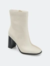 Journee Collection Women's Tru Comfort Foam January Bootie In Ivory