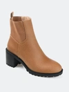Journee Collection Women's Tru Comfort Foam Hallie Bootie In Tan