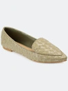 Journee Collection Women's Tru Comfort Foam Misty Flat In Olive