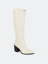 Journee Collection Women's Tru Comfort Foam Wide Calf Daria Boot In Bone