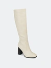 Journee Collection Women's Tru Comfort Foam Extra Wide Calf Karima Boot In White