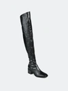 Journee Collection Collection Women's Tru Comfort Foam Extra Wide Calf Mariana Boot In Croco