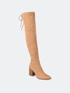 Journee Collection Women's Tru Comfort Foam Extra Wide Calf Paras Boot In Tan