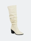 Journee Collection Women's Tru Comfort Foam Pia Boot In Bone