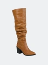 Journee Collection Women's Tru Comfort Foam Pia Boot In Tan