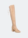 Journee Collection Women's Tru Comfort Foam Extra Wide Calf Valorie Boot In Beige