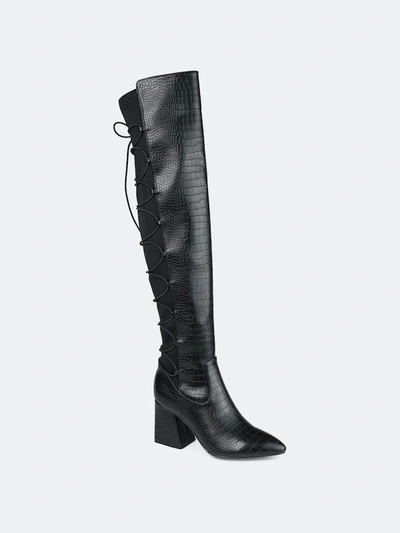 Journee Collection Collection Women's Tru Comfort Foam Wide Calf Valorie Boot In Black